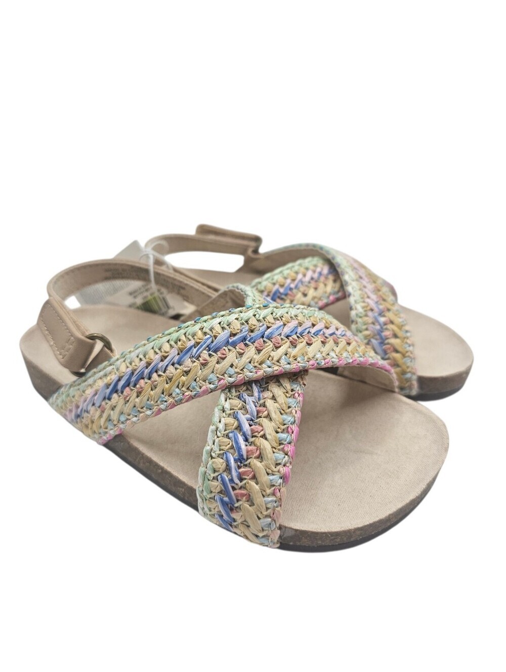 Old Navy #867737 Multicolor Cross-Strap Toddler Sandals NWT